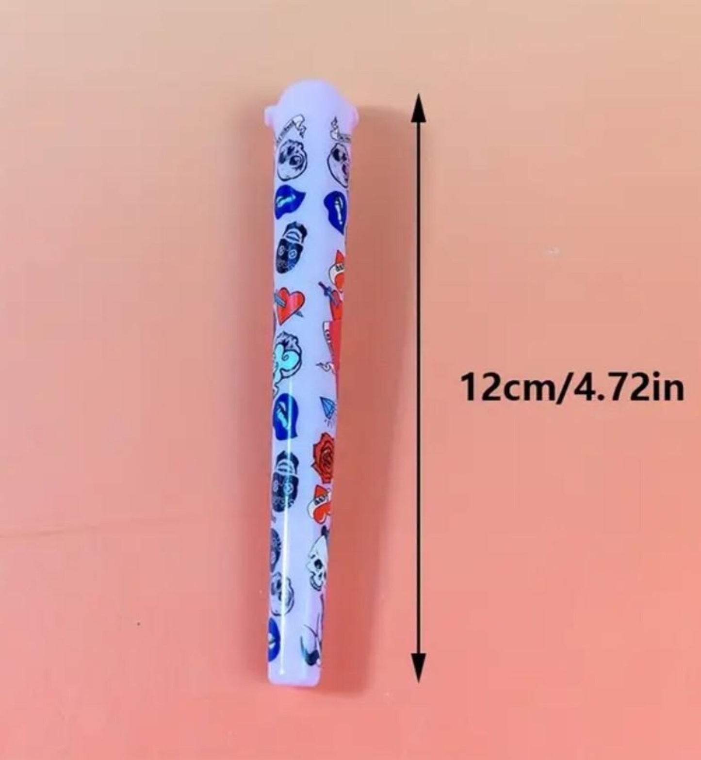 Set of 4 Tattoo design Doob Tubes / Cone Holders