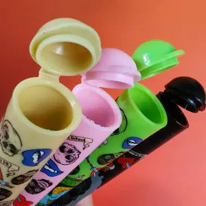 Set of 4 Tattoo design Doob Tubes / Cone Holders