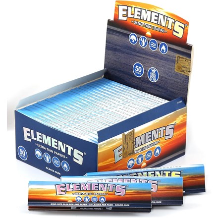 3 Packs of King Size Blue Elements