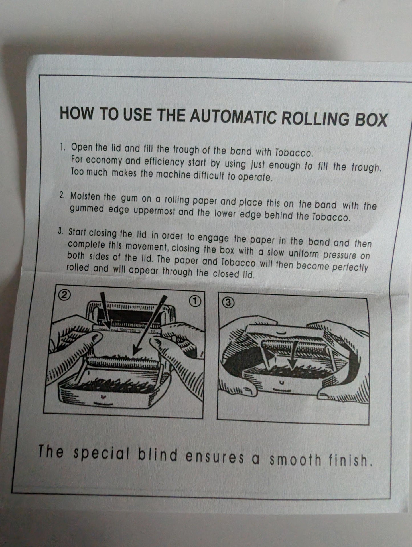 Automatic tobacco rolling machine / box including 2 Packs of Swan Slim tips & 5 x Packs of RIzla Green Standard Rolling Papers
