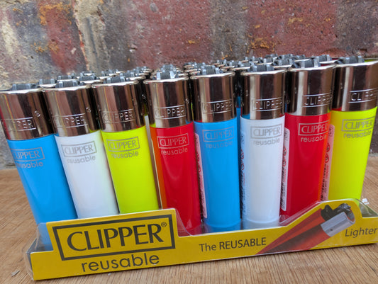 Full box of 40 Clipper Lighters